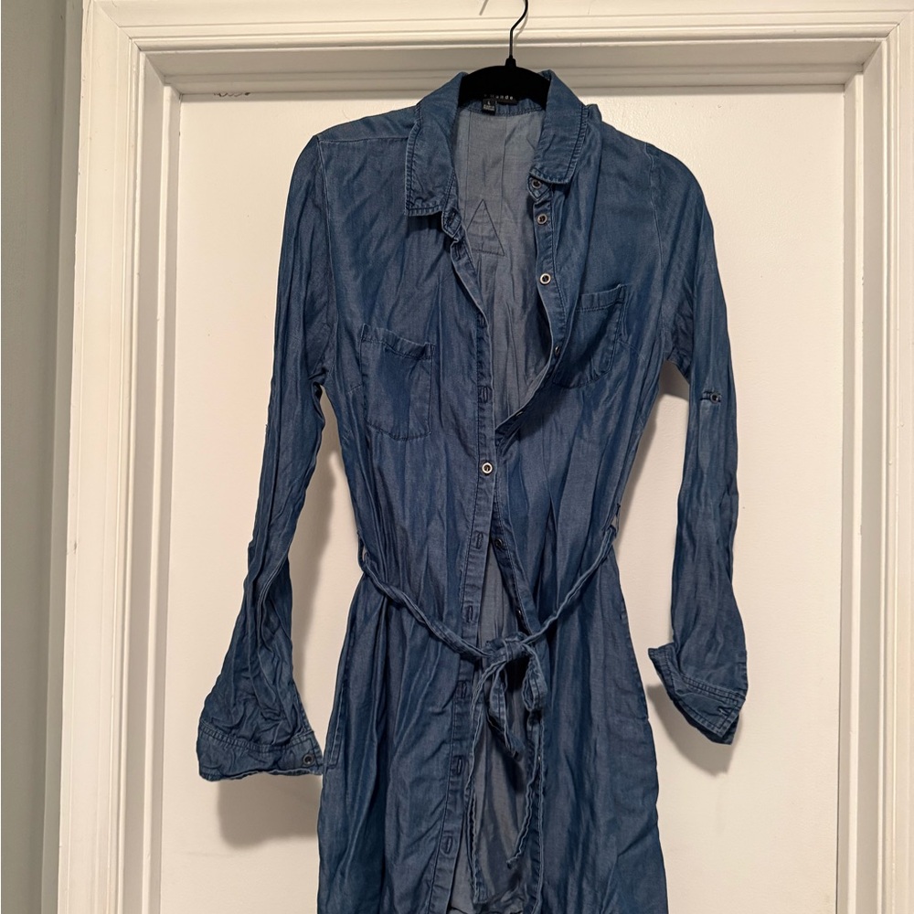 Haute Monde Light Blue Denim dress